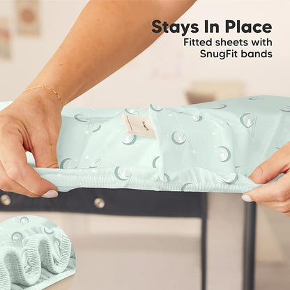 2-Pack Mini Crib Sheets Fitted - Image 6