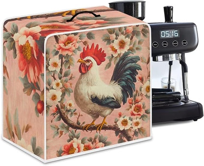 Mumeson Rooster Flower Coffee Maker Cover Blender Dust Cover, Coffee Machine - Image 6