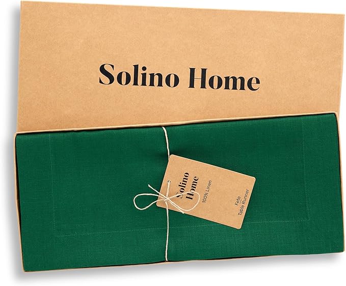 Solino Home Linen Table Runner 108 Inches Long - Image 4