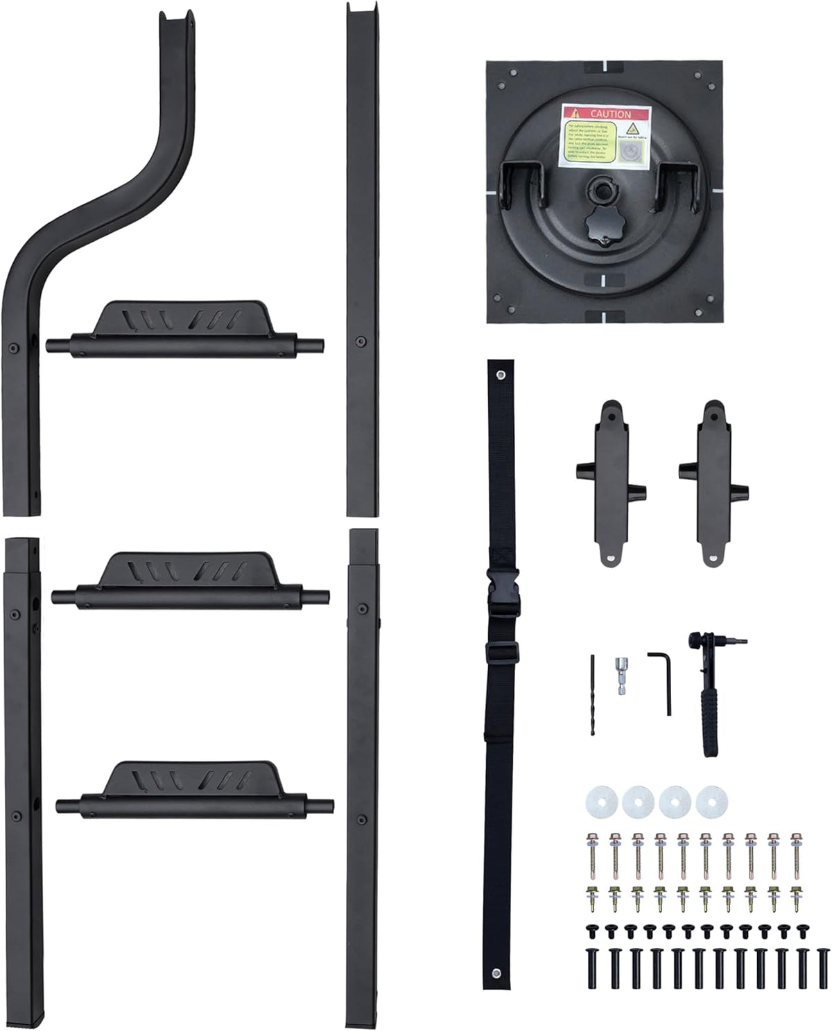 rotatable universal pickup truck tailgate ladder, 600-lb capacity, view 9