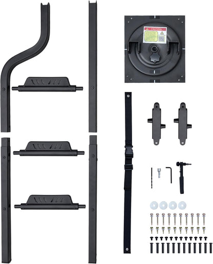 rotatable universal pickup truck tailgate ladder, 600-lb capacity, view 9
