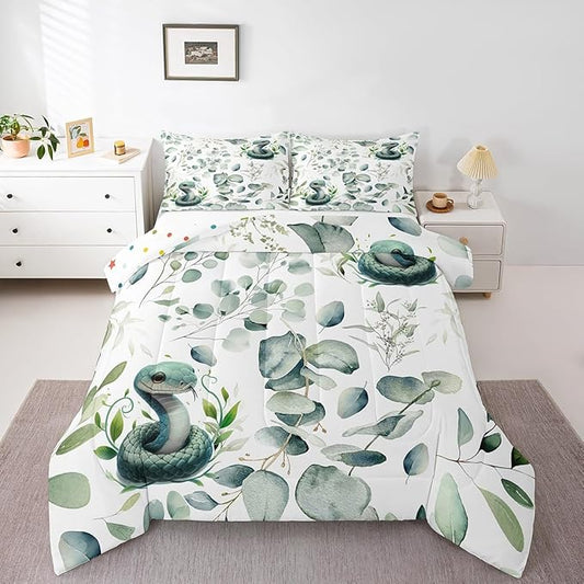 Erosebridal Cute Snake Full Size Comforter Set by Erosebridal