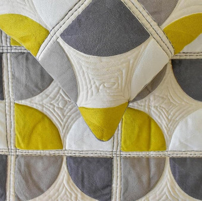 The HomeCentric King/Queen/Twin Yellow & Grey Luxury Twin 53"x18" Bed Runner - Image 4