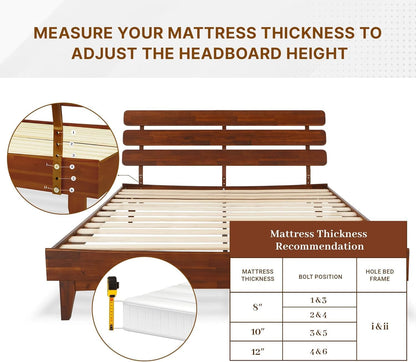 bme caden king size bed frame and adjustable, package contents