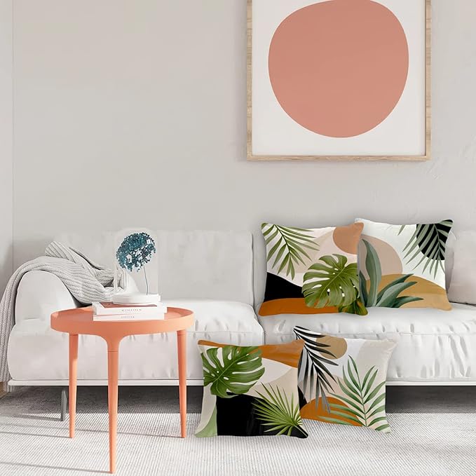 OGILRE Boho Botanical Tropical Leaf Plant Abstract Nature Home Bedroom - Image 2
