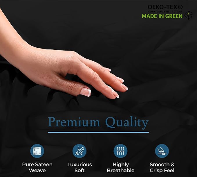 ROYALE LINENS 400 Thread Count 100% American Grown Cotton Fitted Sheet Twin Size - Image 8
