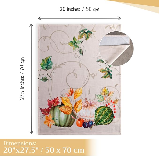 Maison d' Hermine Kitchen Towels Set of 3 100% Cotton 20" x 27.5" Reusable - Image 4
