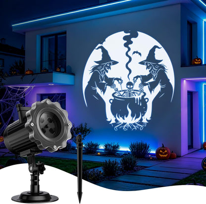 3 in 1 Halloween Projector Lights, Dynamic Halloween Projector Outdoor
