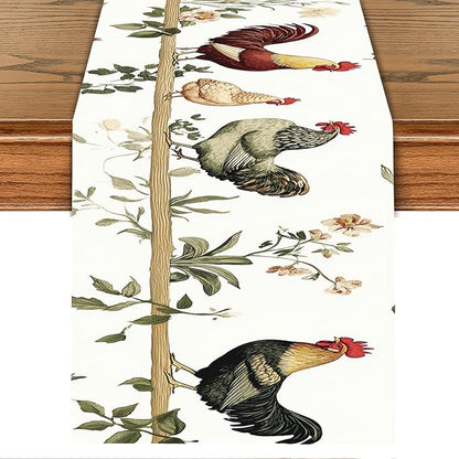 Farmhouse Chicken Table Runner by THISFIND