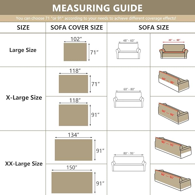 MYSKY HOME Couch Cover L Shape, Sectional Couch Covers, Couch Cover Blanket - Image 8