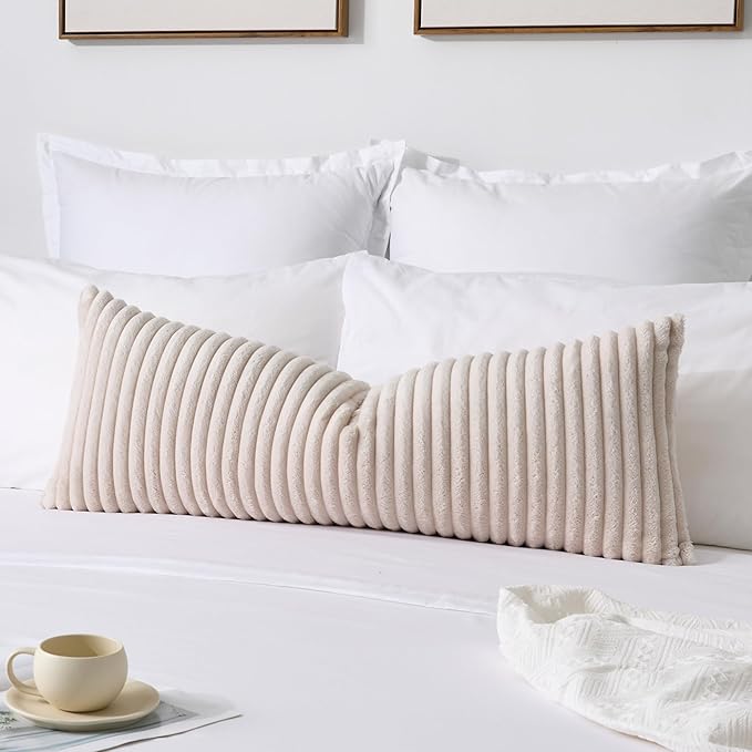 Kevin Textile Soft Plush 14x36 Inch Long Lumbar Pillow Cover 1 Pack, Luxury by KevinTextile