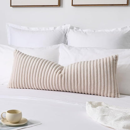Kevin Textile Soft Plush 14x36 Inch Long Lumbar Pillow Cover 1 Pack, Luxury by KevinTextile