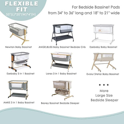 3 Pack Soft Bassinet Sheets - Image 5