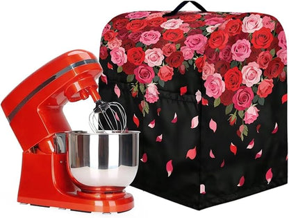 Stand Mixer Covers Protector Red Rose Print Stand Mixer Dust Covers Fit Kitchen - Image 3