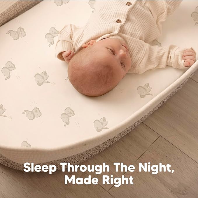2-Pack Baby Bassinet Sheets Girl, Boy - Image 6