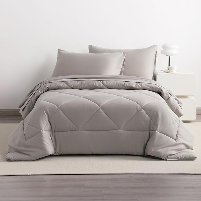 NTBAY Twin Comforter Set with Sheets, 5 Pieces Soft and Breathable Twin Bedding - Image 8