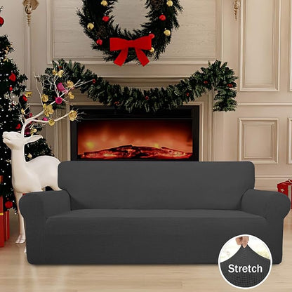 Easy-Going Stretch Sofa Slipcover 1-Piece Sofa Cover Furniture Protector Couch - Image 2