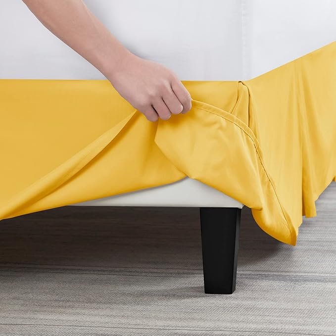 Nestl Yellow Bed Skirt Queen Size - Image 5