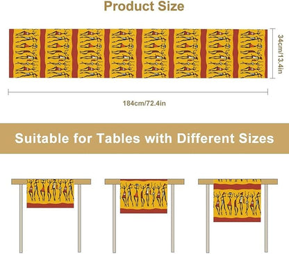 African Woman Table Runner, Ethnic American Juneteenth Heritage Festival - Image 4
