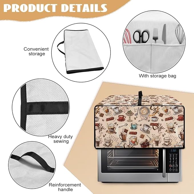 Toaster Oven Dust Cover Small Kitchen Appliance Cover - Image 5
