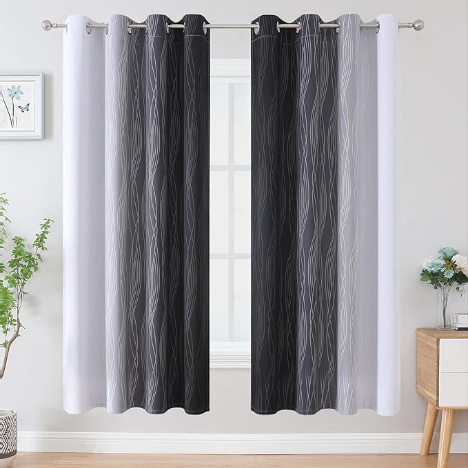 Estelar Textiler Full Room Darkening Blackout Curtains 72 Inch Length 2 Panels - Image 2