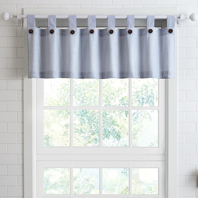 July Joy Cotton Vanlance Curtains 18 Inches Long Country Kitchen Curtains Tab by JulyJoyColorfulHomeCurtains