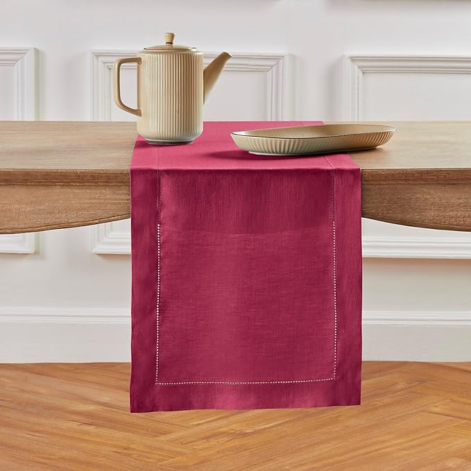 Solino Home Linen Beet Table Runner 120 Inches Long by SolinoHome