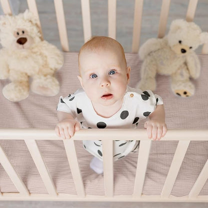 Muslin Mini Crib Sheets, 2 Pack - Image 4