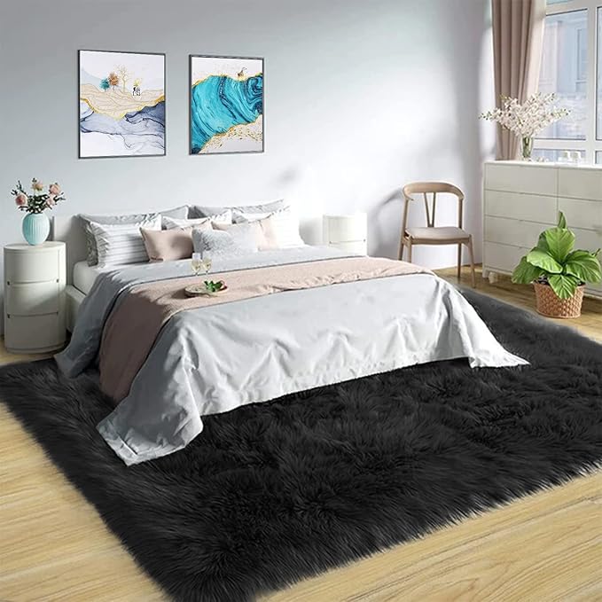 Latepis Large Black Rug Big Rugs - Image 2