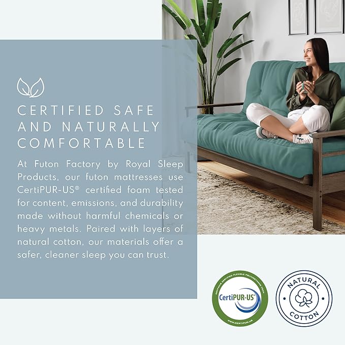 Royal Sleep Products by The Futon Factory 6 inch Foam Futon Mattress - Image 6