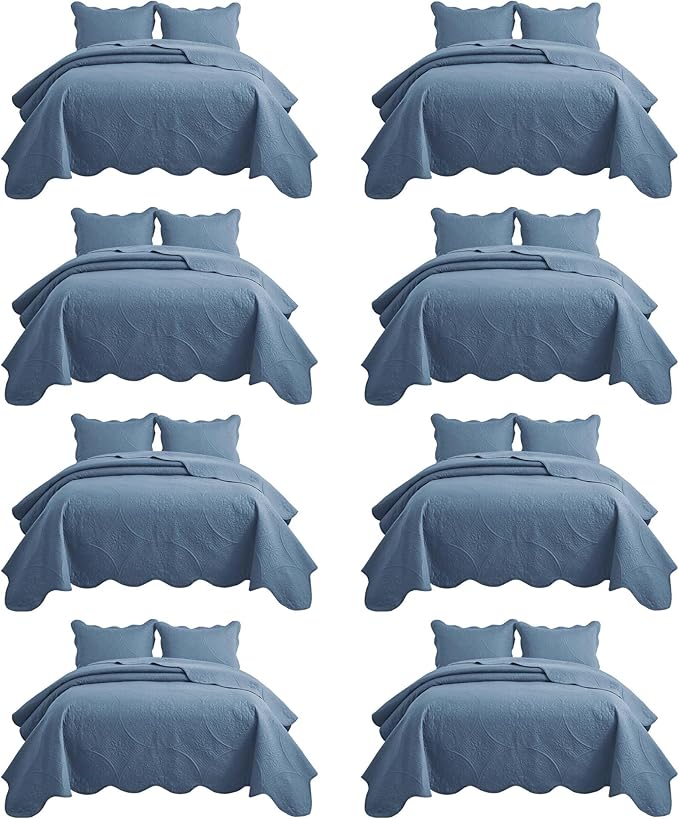 IR Imperial Rooms 8 Pack Quilt King Size Bedding by IRImperialRooms
