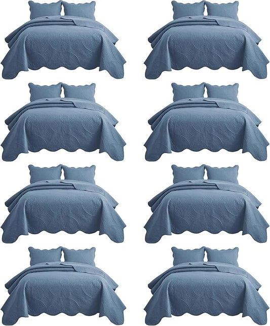 IR Imperial Rooms 8 Pack Quilt King Size Bedding by IRImperialRooms