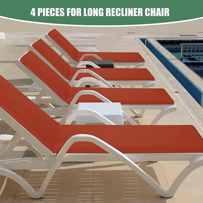 Chaise Lounge Cushions Outdoor Set of 4 - Image 2