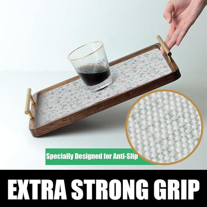Blue and Green Floral Shelf Liners Non Adhesive and 12IN x 20FT Strong Non-Slip - Image 3