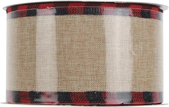MEEDEE Burlap Ribbon 2.5 Inch x 10 Yards - Image 9