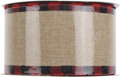 MEEDEE Burlap Ribbon 2.5 Inch x 10 Yards - Image 9