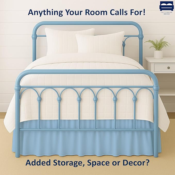 Cottingon Bed Skirt Queen 24" Drop - Image 4