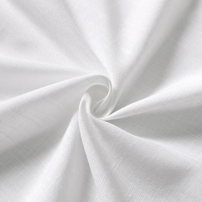 Nanspring White Kitchen Curtains 54 Inch Length 2 Panels Back Tab Thermal - Image 6