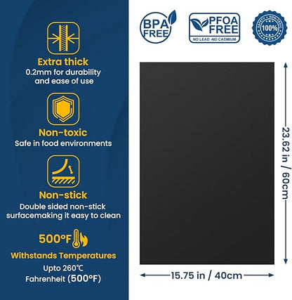 4Pack Oven Liners for Bottom of Electric Gas Oven, Thick Heavy Duty Nonstick - Image 2