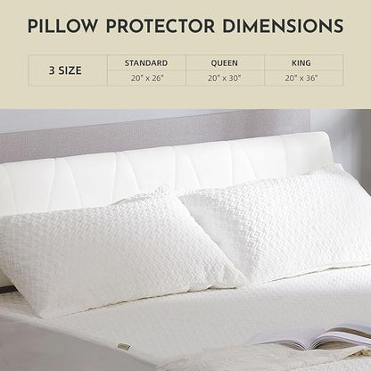 CoolShields Pillow Protector Queen – Waterproof Zippered Pillow Covers - Image 4