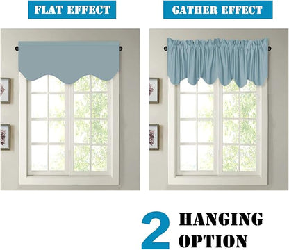 H.VERSAILTEX 4 Panels Blackout Curtain Valances - Image 6