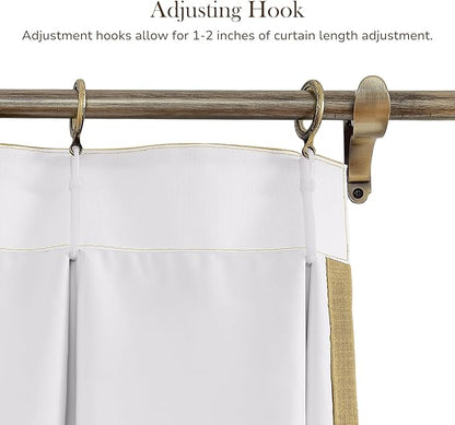 TWOPAGES 52 W x 108 L inch Pinch Pleated Curtain Room Darkening Linen Drapery - Image 4