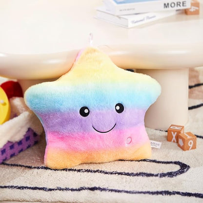WEWILL 13'' Rainbow Light up Twinkle Star Glowing LED Night Light Plush Toy - Image 8
