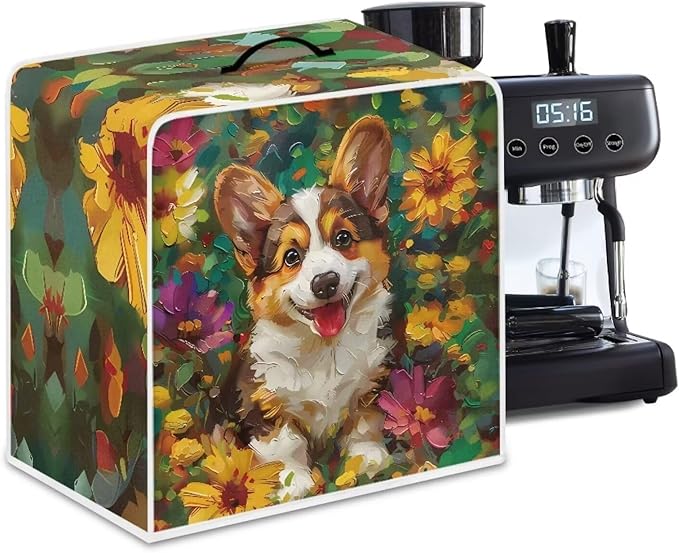Mumeson Cartoon Corgi Coffee Maker Machine Dust Cover Blender Protection Case - Image 5