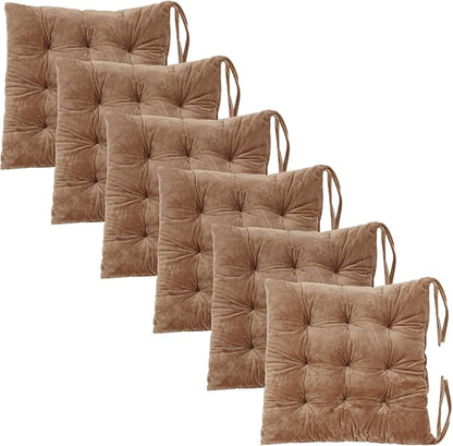 6 Pack Square Seat Cushion Chair Pads by MissSoul