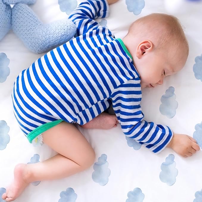 Gllquen Baby Bassinet Sheets 4 Pack, Breathable Cozy Fitted Mattress Sheet - Image 8