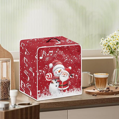 Coffee Maker Cover for Kitchen Counter Christmas Santa Claus Coffee Machine - Image 3