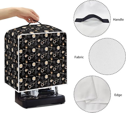 Coffe Pattern Coffee Maker Covers Lightweight Stain Resistant - Image 7