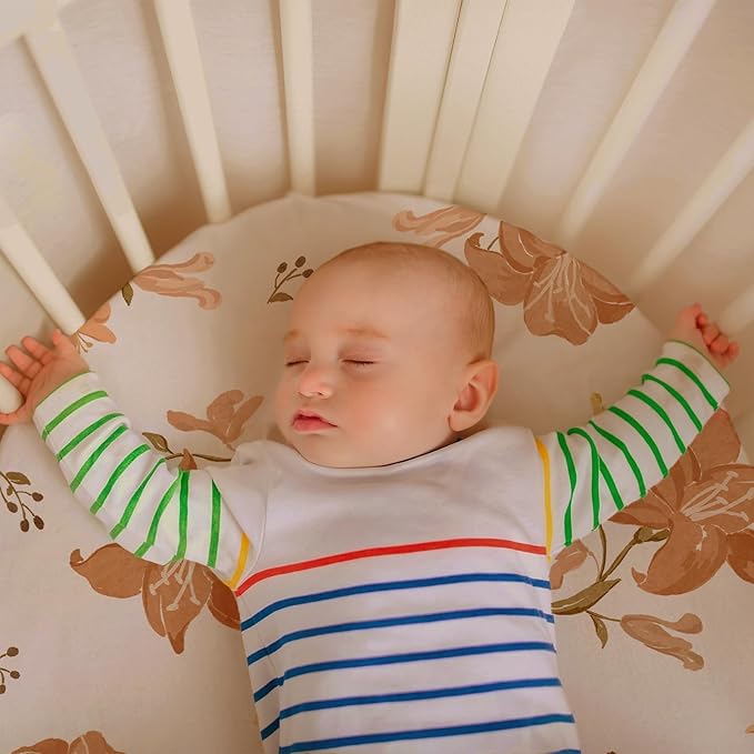 Gllquen Baby Bassinet Sheets Set 2-Pack, Breathable Cozy Bassinet Fitted Sheet - Image 2