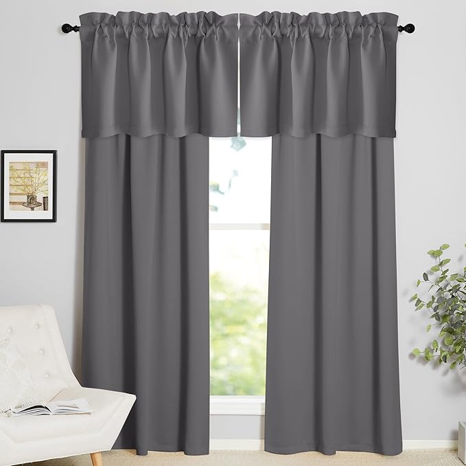 NICETOWN Grey Valances for Windows - Image 6
